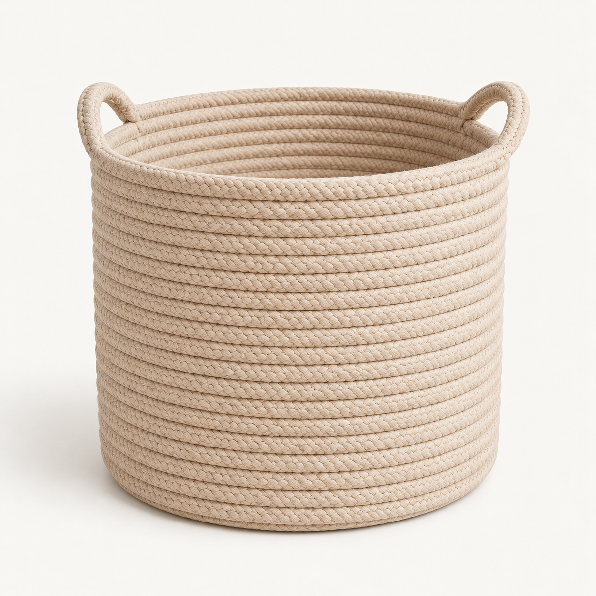 Blair Mae Lorne cotton rope storage basket in oat