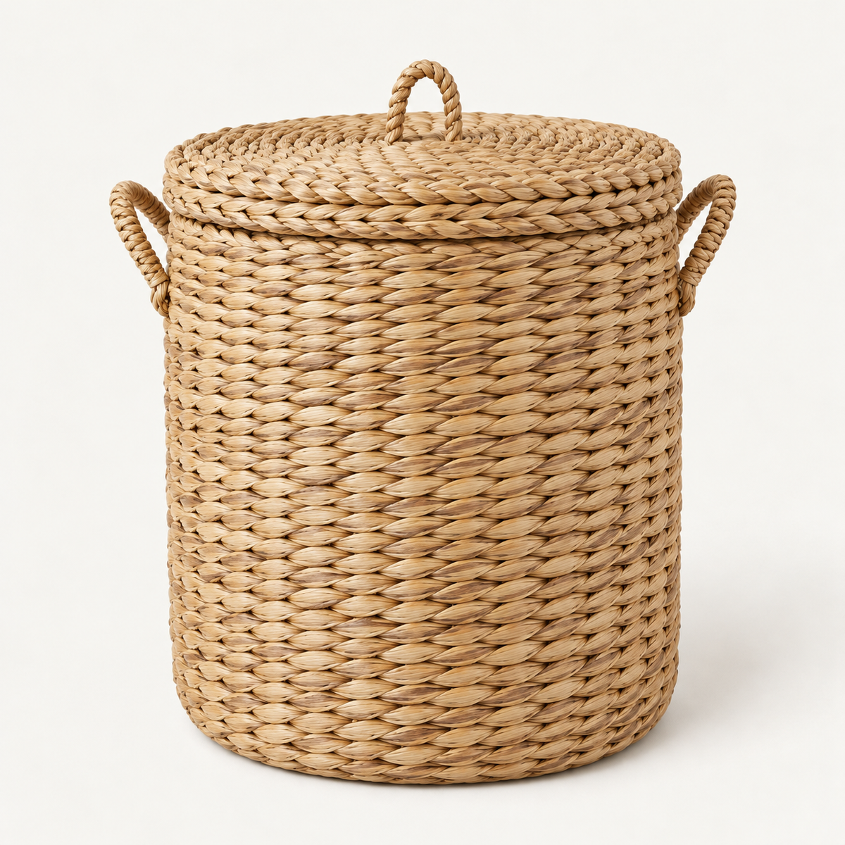 Blair Mae Noosa seagrass storage basket with lid in natural